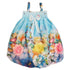 Little Girls Blue Butterfly Straps Bow Chiffon Baby Doll Dress 24M-8 - SophiasStyle.com